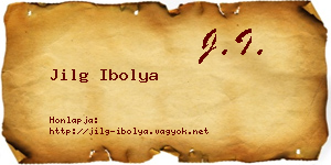 Jilg Ibolya névjegykártya